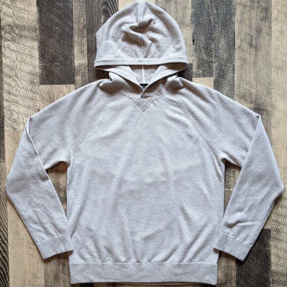 Vince Bird’s Eye Raglan Sleeve Wool & Cashmere Hoodie